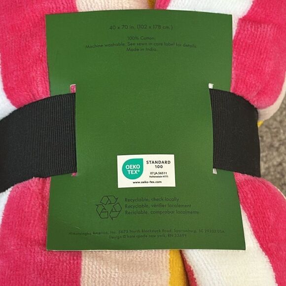 Kate Spade Striped Oversized Beach Towel! - Picture 6 of 7
